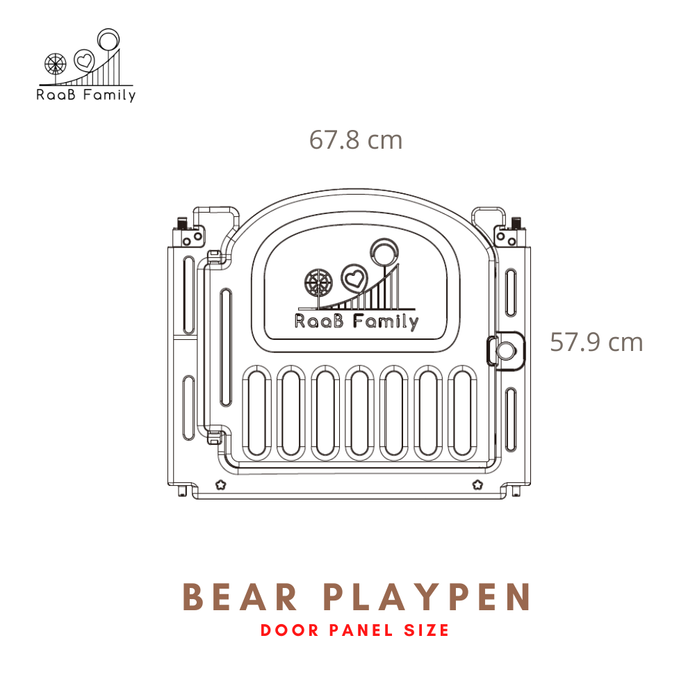 Bear Playpen Door Panel